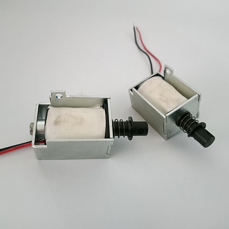 Mikro Lineer Solenoid İtmeli Çekme Solenoid Valfı Dc 12 Volt İtmeli Çekme Aktüatörü